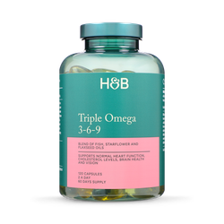 Holland & Barrett High Strength Triple Omega 3-6-9 120 Capsules