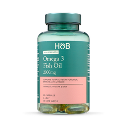 Holland & Barrett High Strength Omega 3 Fish Oil 2000mg 60 Capsules