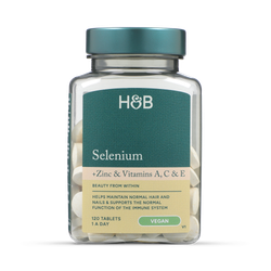 Holland & Barrett Selenium + Zinc & Vits A, C & E 120 Tablets