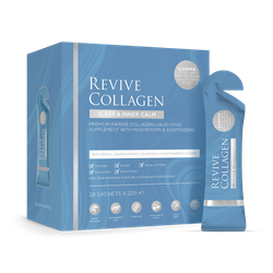 Revive Collagen Sleep & Inner Calm Functional Mushroom & Adaptogen Blend with 6,000mg of Type 1 Hydrolysed Marine Collagen 28 x 22g Sachets