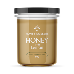Honey & Greens Honey with Lemon 240g