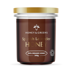Honey & Greens Organic Spanish Lavender Honey 240g