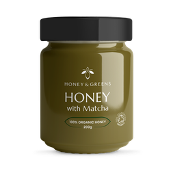 Honey & Greens Organic Honey with Matcha 200g