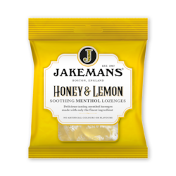 Jakemans Honey & Lemon Soothing Menthol Sweets 73g Bag