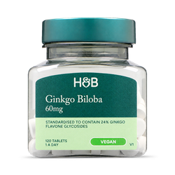 Holland & Barrett Ginkgo Biloba 60mg 120 Tablets