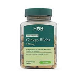 Holland & Barrett High Strength Ginkgo Biloba 120mg 90 Capsules