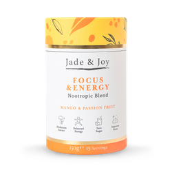 Jade & Joy Focus & Energy Nootropic Blend (Mango & Passionfruit) 150g