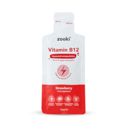 Zooki Liposomal Vitamin B12 2500mcg Strawberry Flavour 1 x 10ml Liquid Sachets
