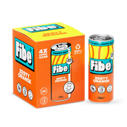 Fibe Soda Zesty Orange Drinks 4x 250ml