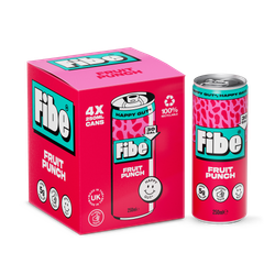 Fibe Soda Fruit Punch Drinks 4x 250ml