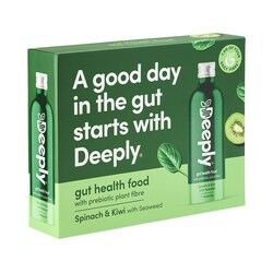 Deeply Gut Health Food With Prebiotic Plant Fibre Spinach & Kiwi With Seaweed 65ml