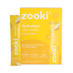 Zooki Hydration+ Liver Health, Lemon Ginger Flavour 30 Sachets
