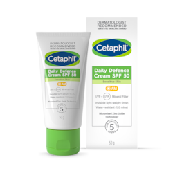 Cetaphil Daily Defence Cream SPF 50+ Mineral Sunscreen 50g