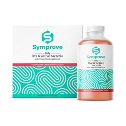 Symprove Daily Live & Active Bacteria Strawberry & Raspberry Water Based Food Supplement 4x500ml