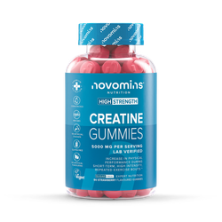 Novomins Creatine 5000mg Strawberry Flavoured Sugar Free 90 Gummies