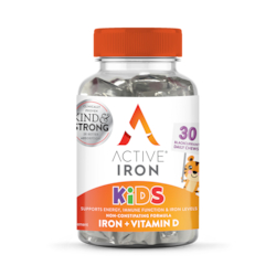 Active Iron Kids Blackcurrant Flavour 30 Chewables