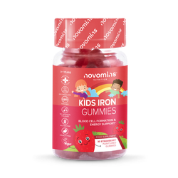 Novomins Kids Iron Strawberry Flavoured 30 Gummies