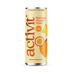 Actiph Mango & Passion Fruit Sparkling Vitamin Water 330ml