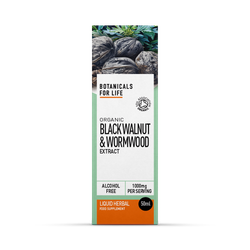 Botanicals For Life Organic Black Walnut & Wormwood Extract 50ml