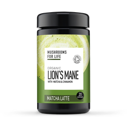 Mushrooms For Life Organic Lion’s Mane Matcha Latte 110g