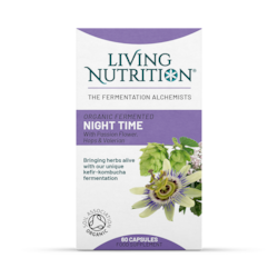 Living Nutrition Organic Fermented Night Time 60 Capsules