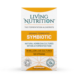 Living Nutrition Organic Fermented Symbiotic 60 Capsules