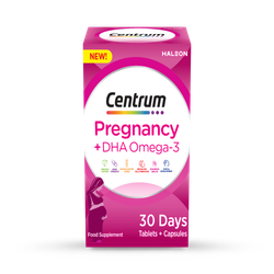 Centrum Pregnancy + DHA Omega-3 60 Tablets