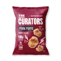 The Curators 18g High Protein Smoky Bacon Pork Puffs 25g