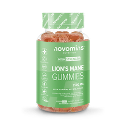 Novomins Lion's Mane 2500mg Orange Flavoured 60 Gummies