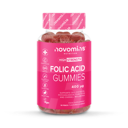 Novomins Folic Acid 400µg Peach Flavoured 90 Gummies
