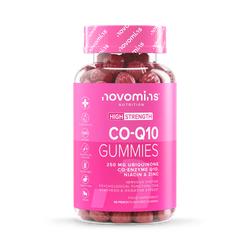 Novomins Co-Q10 Peach Flavour 60 Gummies 30 Days Supply
