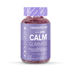 Novomins Calm Magnesium Glycinate Passionfruit Flavoured 60 Gummies