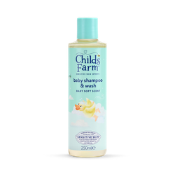 Childs Farm Baby Shampoo & Wash, Baby Soft Scent 250ml