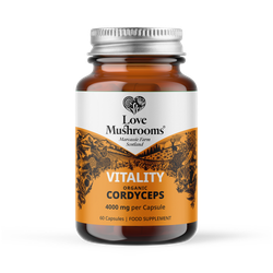 Love Mushrooms Organic Cordyceps 4000mg Capsules