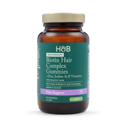 Holland & Barrett Vegan Biotin Hair Complex Berry Flavour 30 Gummies