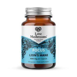 Love Mushrooms Organic Lion's Mane 4000mg Capsules