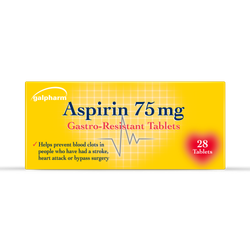 Galpharm Aspirin Tablets 75mg 28 Tablets