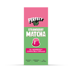 Perfect Ted Matcha Nespresso Pods Strawberry Pods x10