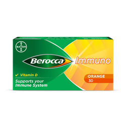 Berocca Immuno Effervescent Tablets  Orange Flavour 30 Tablets