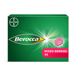 Berocca Energy Effervescent Tablets Mixed Berries Flavour 45 Tablets
