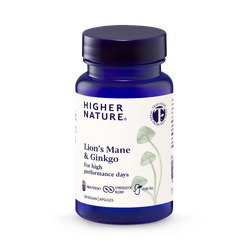 Lion's Mane & Ginkgo - 9,600mg High-strength Nootropic blend - 30 Vegan Capsules