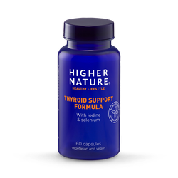 Thyroid Support Formula - With Iodine, Selenium & Tyrosine - 60 Vegan Capsules