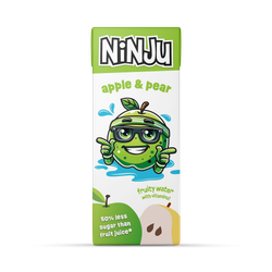 Ninju Apple & Pear Fruity Vitamin Water 200ml