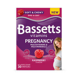 Bassetts Vitamins Pregnancy Multivitamins & Multiminerals  Raspberry 30 Pastilles