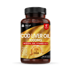 New Leaf Products Cod Liver Oil Capsules 180 capsules