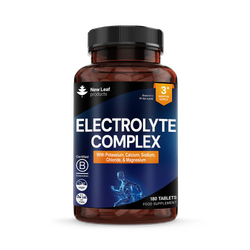 New Leaf Products Electrolyte Complex With Potassium, Calcium, Sodium, Chloride, Magnesium Tablets 180 tablets
