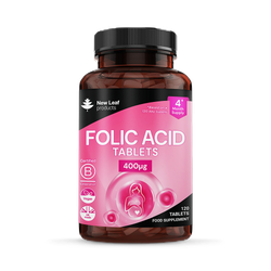 New Leaf Products Folic Acid Prenatal Vitamins Tablets 120 tablets