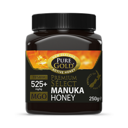 Pure Gold Premium Select Manuka Honey MGO -  525+ 250G