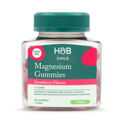 Holland & Barrett Vegan Kids Magnesium Strawberry Flavour 30 Gummies