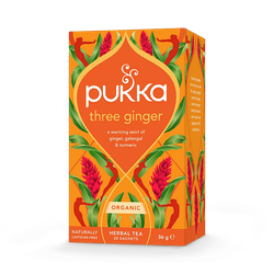 Pukka Organic Three Ginger Tea 20 Tea Bags